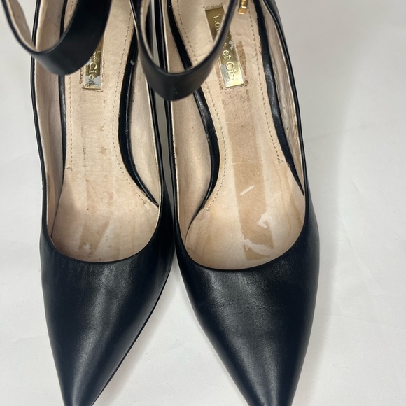 Louise et Cie Black Ankle Strap Heels - Picture 5 of 9
